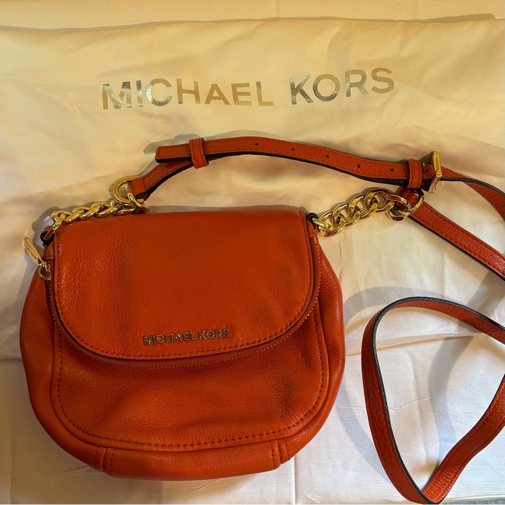 Michael Kors Burnt Orange Crossbody Bag